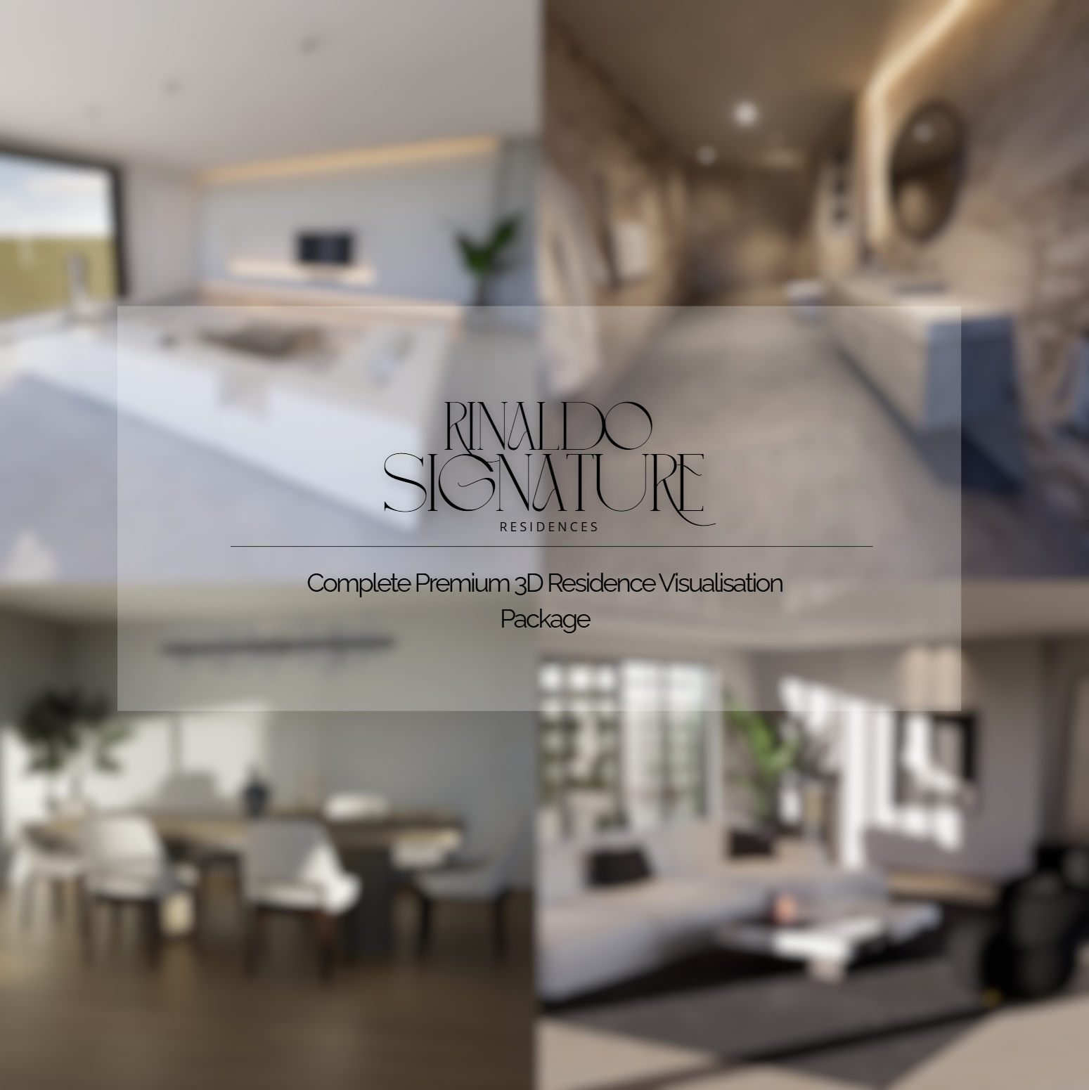 Complete Premium 3D Residence Visualisation Package